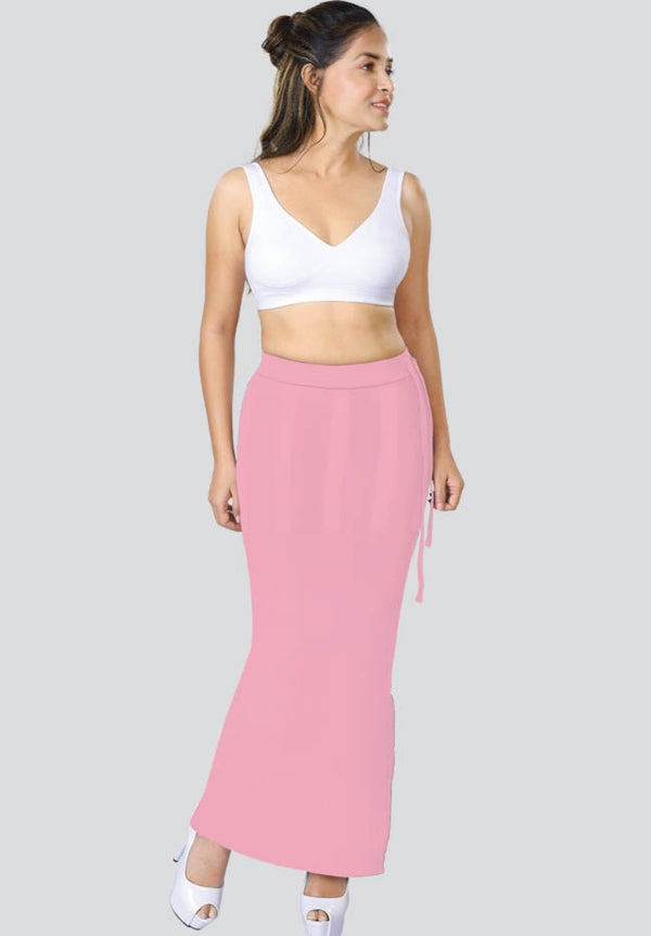 Dermawear Women's Saree Shapewear (Model: SS_406_Saree Shaper, Color:Light Pink, Material: 4D Stretch)