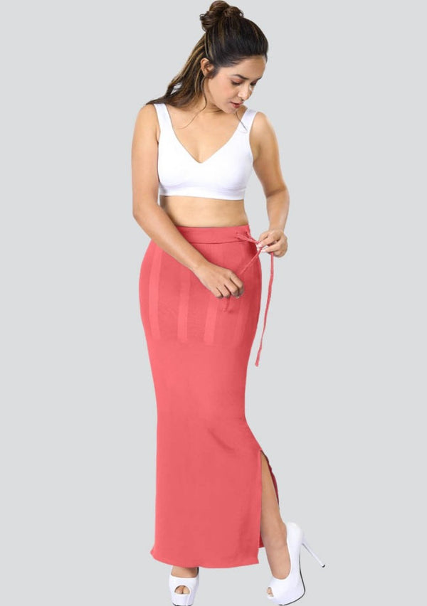 Dermawear Women's Saree Shapewear (Model: SS_406_Saree Shaper, Color:Neon Pink, Material: 4D Stretch)