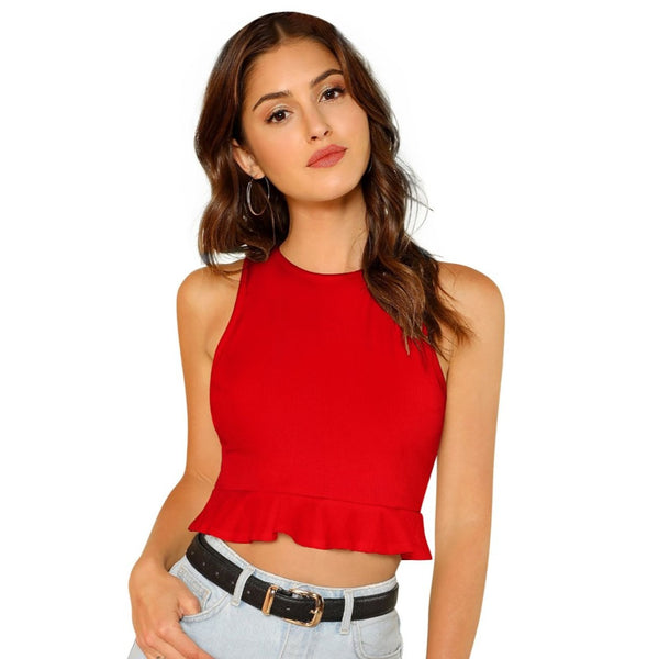 Generic Women's 95% Polyester 5% Spendex Western Wear Tops (Red)