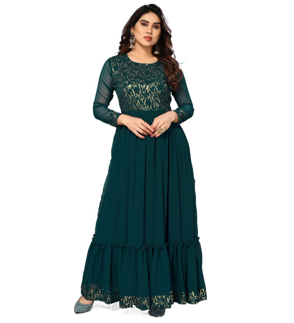 Generic Women's Sequence Work Georget Long Gown (Rama)